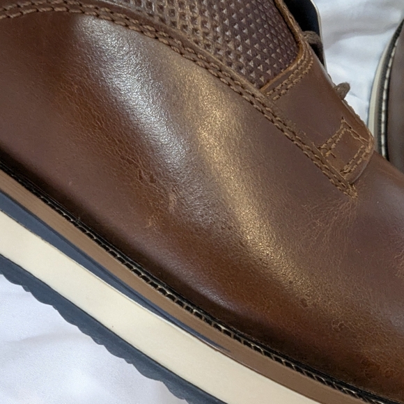 Size 11.5 Nunn Bush Circuit Plain Toe Oxford Brown Men’s Shoes Memory Foam NIB main image 5